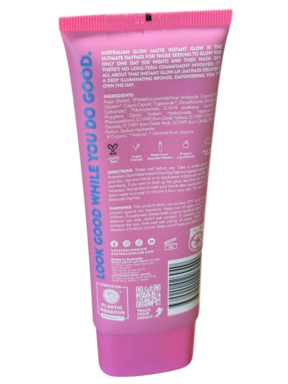 The Australian Glow Matte Instant Glow Daypass 3.38oz 100ml New Sealed